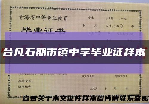 台凡石期市镇中学毕业证样本缩略图