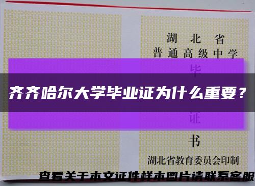 齐齐哈尔大学毕业证为什么重要？缩略图