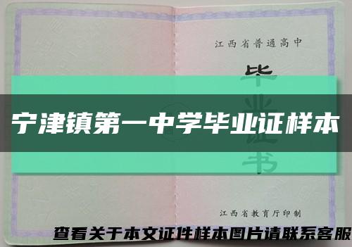 宁津镇第一中学毕业证样本缩略图