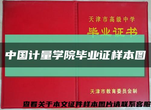 中国计量学院毕业证样本图缩略图