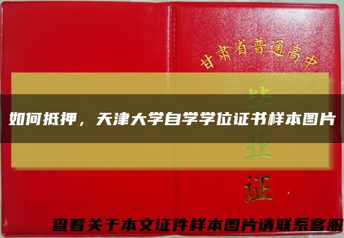 如何抵押，天津大学自学学位证书样本图片缩略图