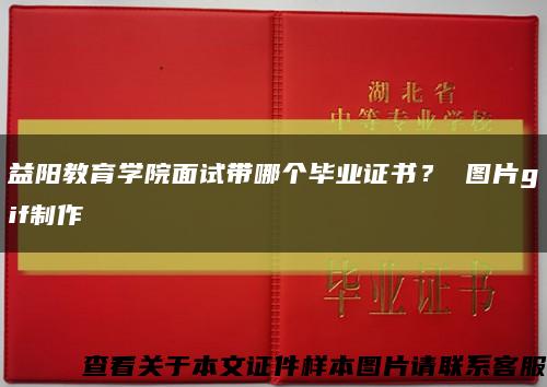 益阳教育学院面试带哪个毕业证书？ 图片gif制作缩略图