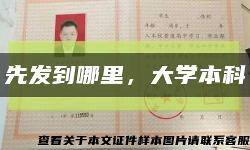先发到哪里，大学本科缩略图