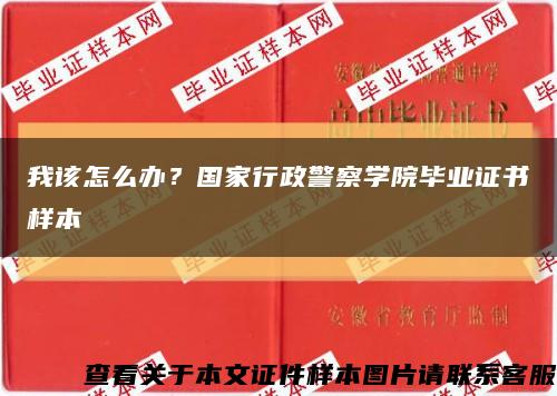 我该怎么办？国家行政警察学院毕业证书样本缩略图