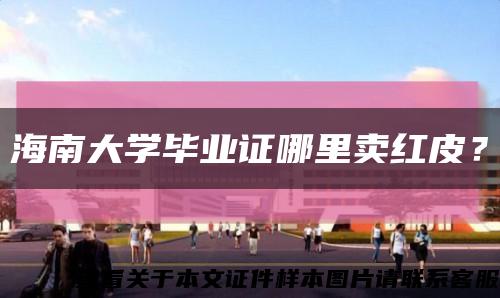 海南大学毕业证哪里卖红皮？缩略图