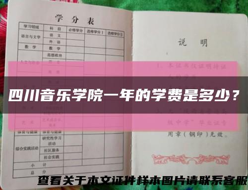 四川音乐学院一年的学费是多少？缩略图
