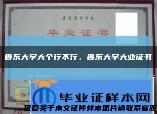 鲁东大学大个行不行，鲁东大学大业证书缩略图