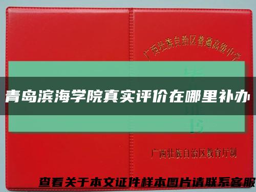 青岛滨海学院真实评价在哪里补办缩略图