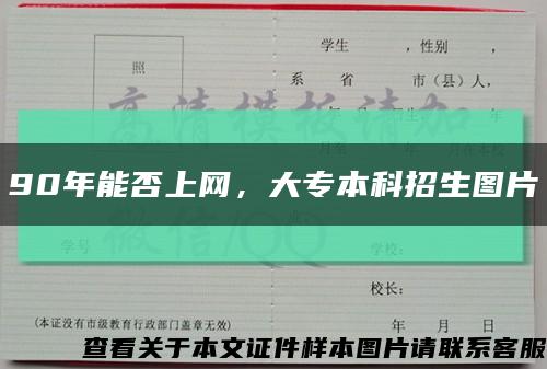 90年能否上网，大专本科招生图片缩略图