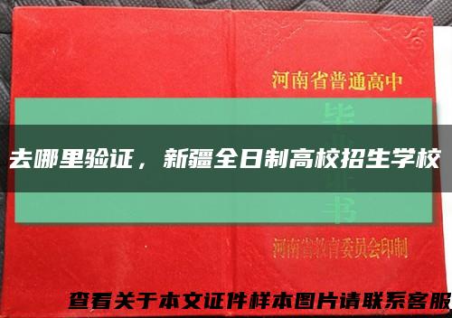 去哪里验证，新疆全日制高校招生学校缩略图