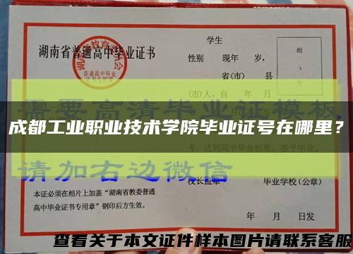 成都工业职业技术学院毕业证号在哪里？缩略图