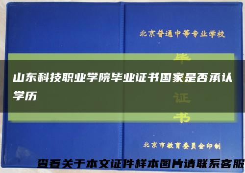 山东科技职业学院毕业证书国家是否承认学历缩略图