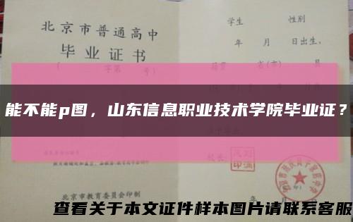 能不能p图，山东信息职业技术学院毕业证？缩略图