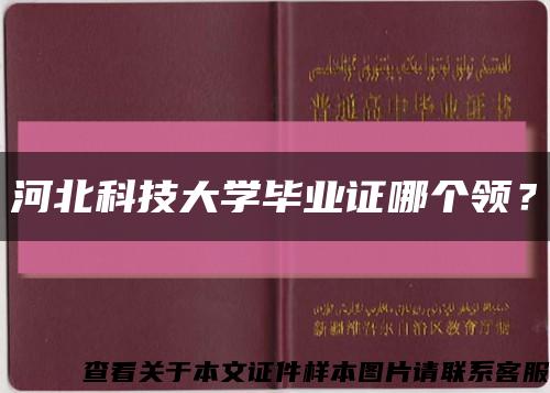 河北科技大学毕业证哪个领？缩略图