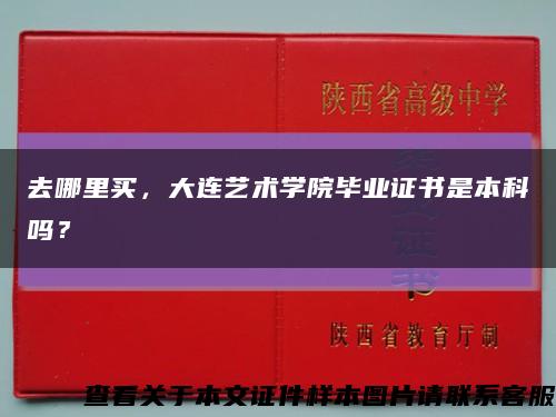 去哪里买，大连艺术学院毕业证书是本科吗？缩略图