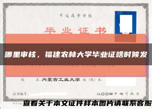 哪里审核，福建农林大学毕业证啥时候发缩略图