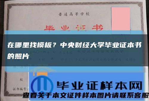 在哪里找模板？中央财经大学毕业证本书的照片缩略图