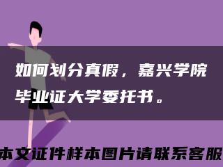 如何划分真假，嘉兴学院毕业证大学委托书。缩略图