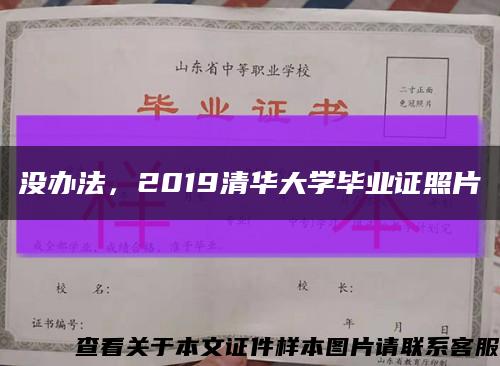 没办法，2019清华大学毕业证照片缩略图