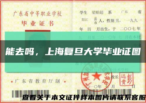 能去吗，上海复旦大学毕业证图缩略图