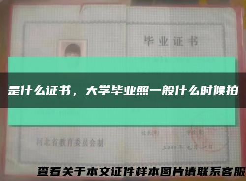 是什么证书，大学毕业照一般什么时候拍缩略图