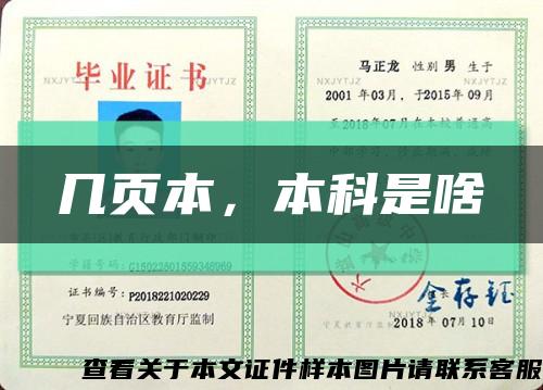 几页本，本科是啥缩略图