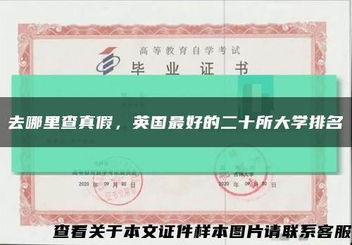 去哪里查真假，英国最好的二十所大学排名缩略图