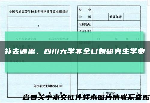 补去哪里，四川大学非全日制研究生学费缩略图