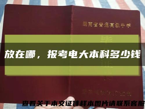 放在哪，报考电大本科多少钱缩略图