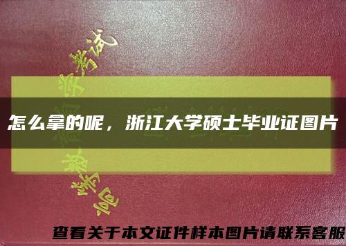 怎么拿的呢，浙江大学硕士毕业证图片缩略图