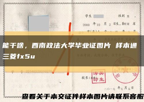 能干啥，西南政法大学毕业证图片 样本通 三菱fx5u缩略图