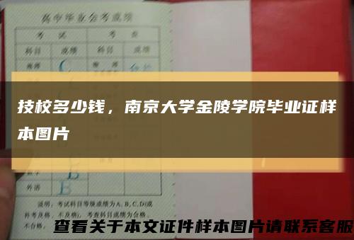 技校多少钱，南京大学金陵学院毕业证样本图片缩略图
