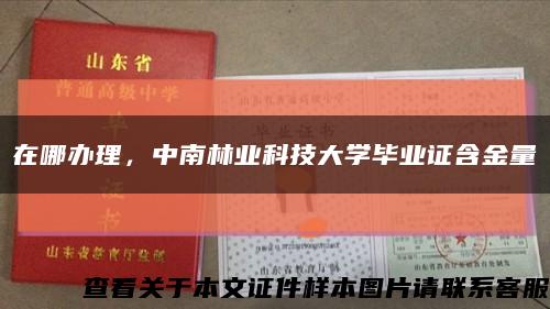 在哪办理，中南林业科技大学毕业证含金量缩略图