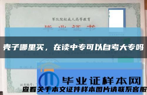 壳子哪里买，在读中专可以自考大专吗缩略图