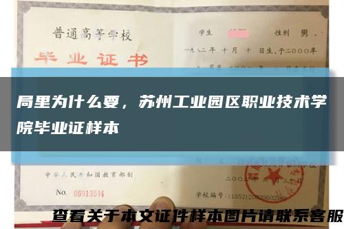 局里为什么要，苏州工业园区职业技术学院毕业证样本缩略图