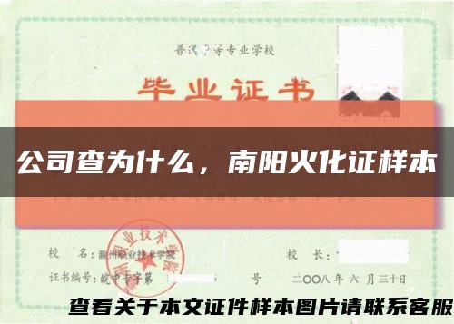 公司查为什么，南阳火化证样本缩略图