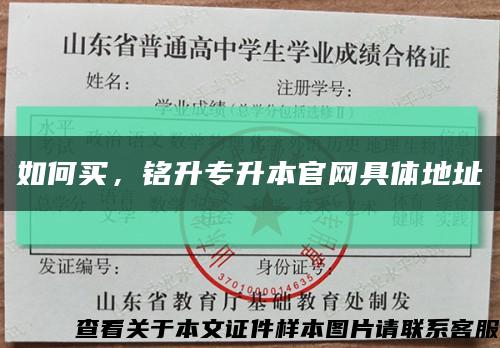 如何买，铭升专升本官网具体地址缩略图