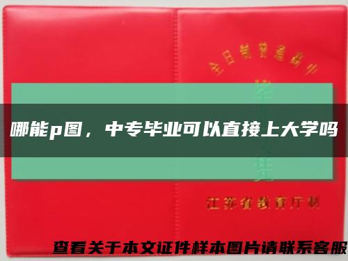 哪能p图，中专毕业可以直接上大学吗缩略图