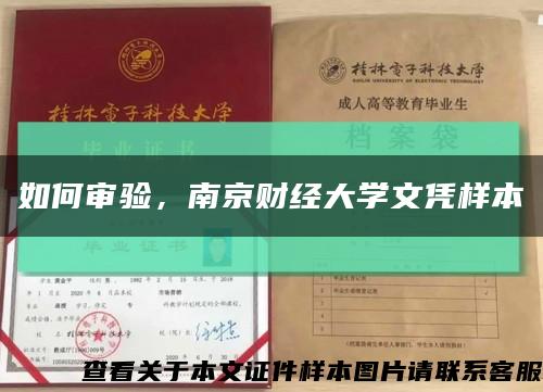如何审验，南京财经大学文凭样本缩略图