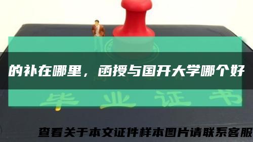 的补在哪里，函授与国开大学哪个好缩略图