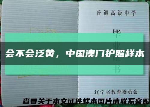 会不会泛黄，中国澳门护照样本缩略图