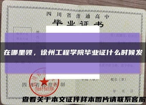在哪里领，徐州工程学院毕业证什么时候发缩略图