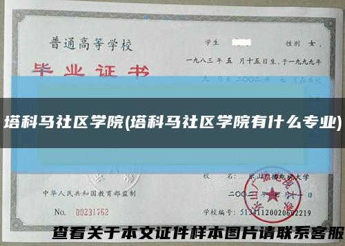 塔科马社区学院(塔科马社区学院有什么专业)缩略图