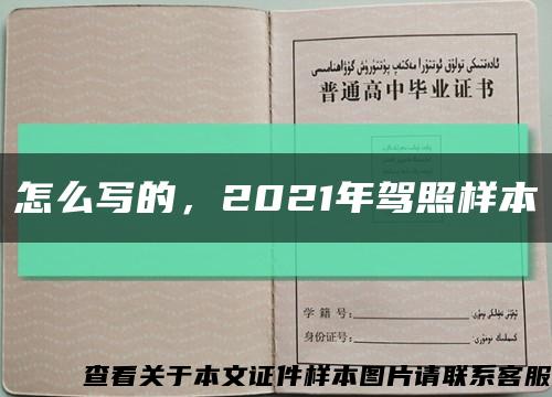 怎么写的，2021年驾照样本缩略图