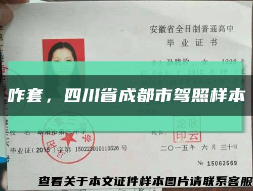 咋套，四川省成都市驾照样本缩略图