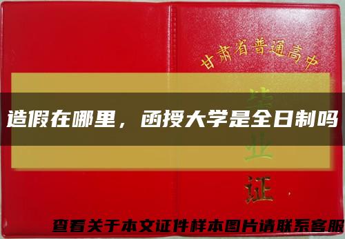 造假在哪里，函授大学是全日制吗缩略图