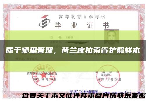 属于哪里管理，荷兰库拉索省护照样本缩略图