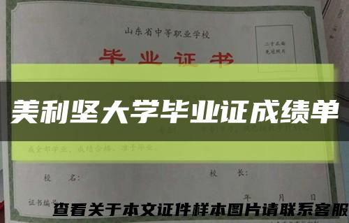 美利坚大学毕业证成绩单缩略图