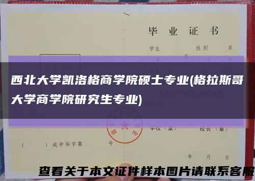 西北大学凯洛格商学院硕士专业(格拉斯哥大学商学院研究生专业)缩略图