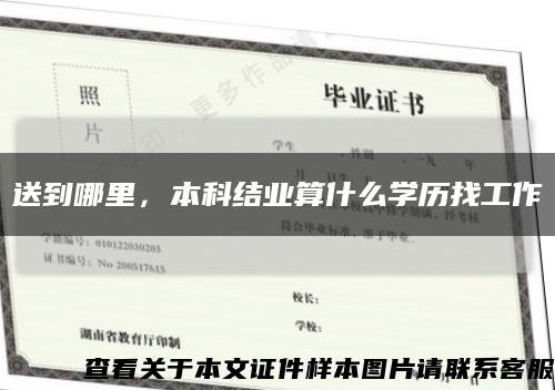送到哪里，本科结业算什么学历找工作缩略图